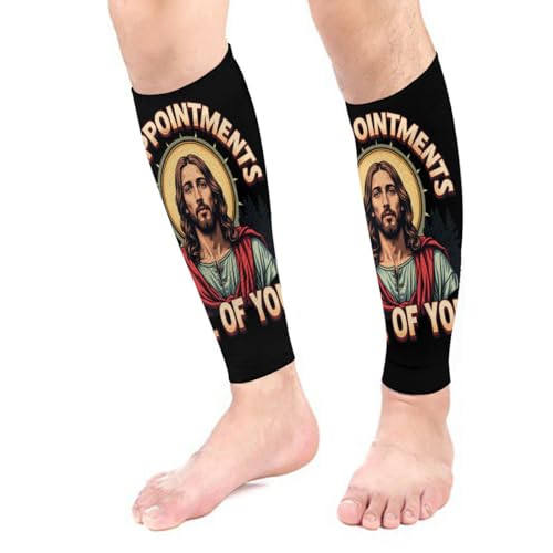 Disappointments All of You Jesus Men Women Calf Compression Sleeve for Unisex Sports Support Running Basketball Football Leg Sleeves Protection Cycling