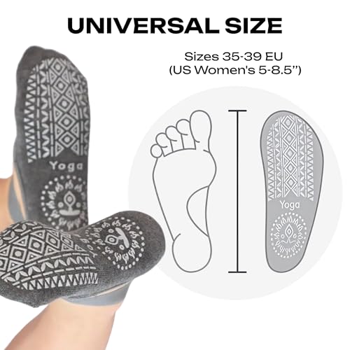 Image of Non-Slip Cotton Grip Socks for Women Low-Cut Design for Dance, Pilates, Barre, and Exercise Barefoot Style for Stability and Comfort Perfect for Workouts & Fitness