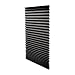 Granatan Paper Pleated Shade 36'' x 72'' Window Blind Blackout Light Block Cordless Black