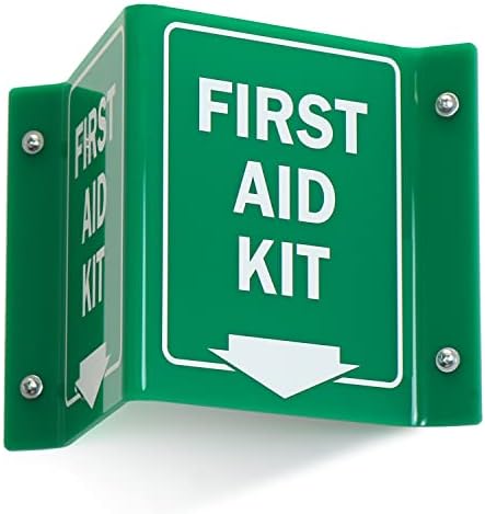 Projecting V-Sign : First Aid Kit, PVC Water Proof Sticker Fixed on SunBoard