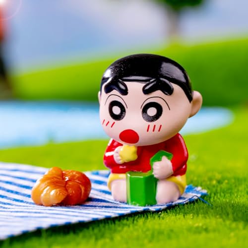 Image of Shinchan Cartoon Miniature Resin Figurines for Home Decor & Car Decor | Cute Idols for Christmas, New Year, Birthday & Valentine Gifting | Gift for Couple, Girlfriend, Boyfriend, Kids & Thanksgiving