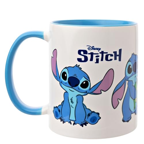Disney Stitch Coffee/Tea Ceramic Mug - Blue/White