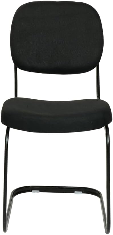 iron Study Chair, Chairs for Study Table, Modern Chair, Chair for Office Work at Home, Study Table for Students with Chair/Visitor Chair (Made in India) S-Model Black
