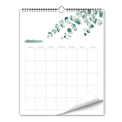 Aesthetic Wall Calendar, Blank Monthly Weekly Wall...