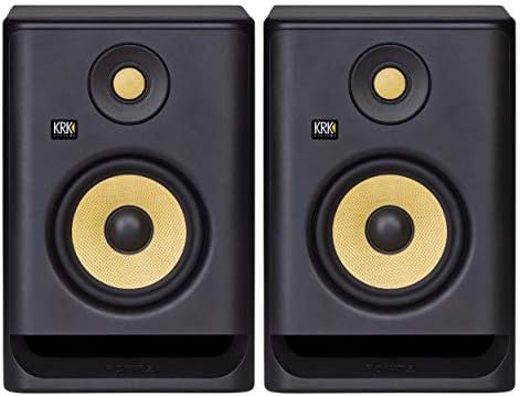 KRK ROKIT 5 G4 Wired Powered Studio Monitors Subwoofer Pair (Black)