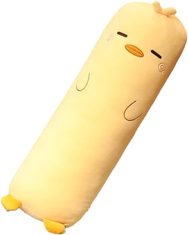 MUPI Long Plush Cute Body Pillows 27" Cuddle Stuffed Animal Shaped Bed Body Pillows Soft Cotton Plushies Doll Toy Gifts (Yellow Duck, 27 Inch)