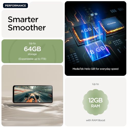 MOTOROLA G06 4G, 4+8GB RAM Boost, 128 GB ROM, MTK Helio G81 Extreme, 6.88" Super HD Display 120Hz, Android 15, PANTONE Tendril