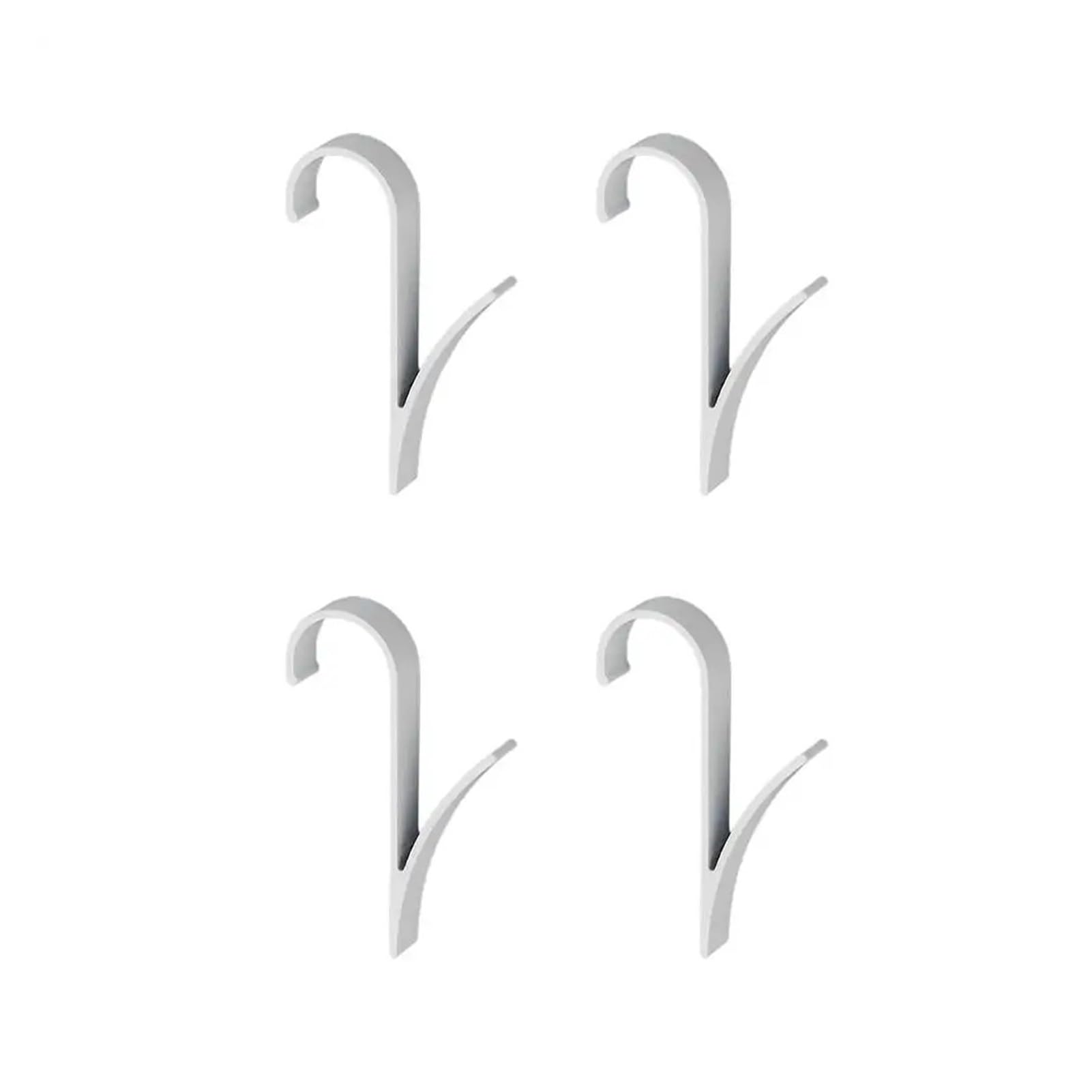 Pexlor 4Pcs A White 4Pcs Aluminum Heated Towel Rail Radiator Hanger For Shower Door Cabinet(4Pcs A White)