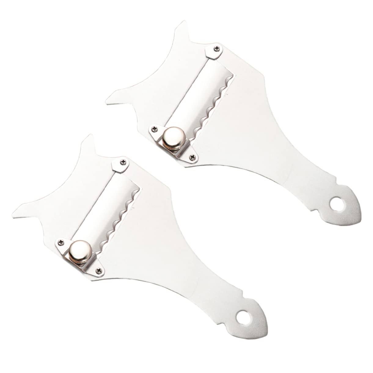 KICHOUSE 2PCS Stainless Steel Truffle Slicers Cheese Grater for Chocolate Kitchen Gadget for Slicing Truffles Cheese and Chocolate Lightweight and Portable Design