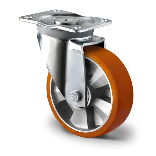 Roulette pivotante pour chariot industriel charge lourde 160 mm