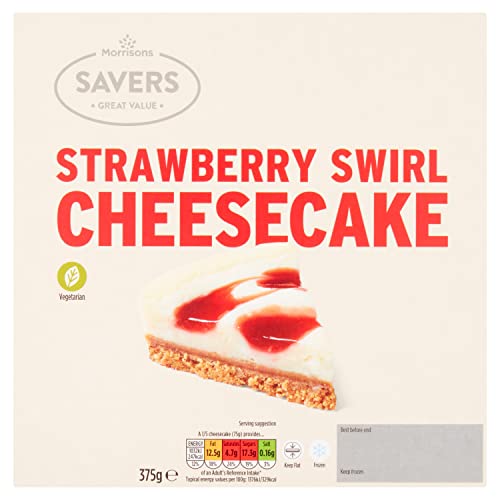 Morrisons Strawberry Swirl Cheesecake 375 g (Frozen)