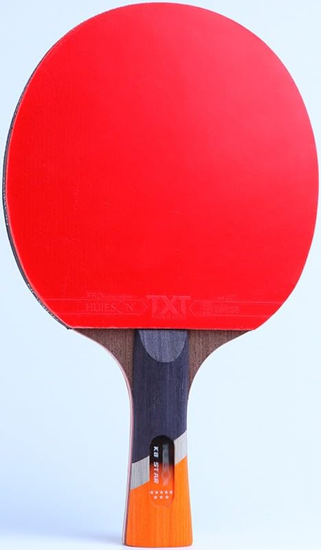 JITEM Ping Pong Paddle with Carrying Bag, Offensive Professional Table Tennis Racket, Double-Sided Rubber, Pure Wooden Handle(Color:A)