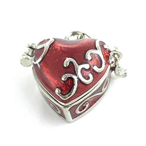 Urne cendres souvenir en émail pendentif de crémation coeur élégant
