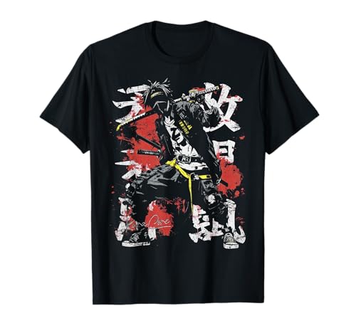Japón Streetwear Cyberpunk Y2K Techwear Retro Manga Anime Camiseta