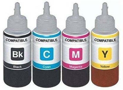 Refill Ink for Use Compatible in Canon E560 Colour Multifunction Inkjet Printer Black + Tri Color Combo Pack Ink Bottle