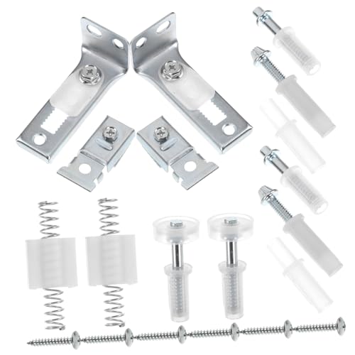 Kit de Herrajes para Puerta Plegable TEHAUX 1 Set Repuesto para Puertas de Clóset de Acero Inoxidable Plata Fácil de Instalar miniatura 1