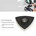5PCS Wool Polishing Pad, Buffing Pad with Alloy Steel Base Triangular Felt Multitool Triangle Sanding for Surface Sanding, Mechanical Maintenance Cleaning, Oscillating Tool