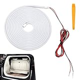 Foelony Car LED Light Strip, 13.12 Ft/4m Flexible Cuttable Rear Trunk Cargo Area Ambient Light Strip, Motion Activated Ambient Lighting, Universal for Cars, SUVs, and Vans (Warm White)