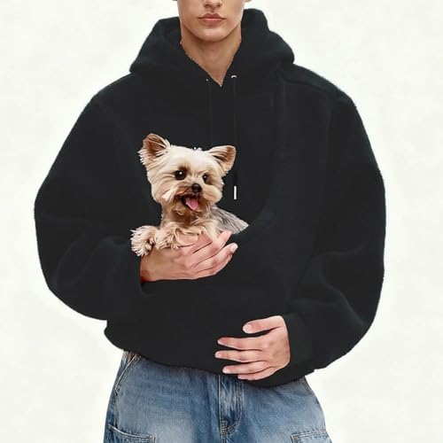 Gumipy Pet Pouch Hoodie Women Cat Pocket Hoodie with Cat Pouch Sweatshirt - image 4