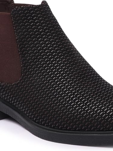 Image of Carlton London Men's Chelsea Slip-On Round Toe Comfortable Boot