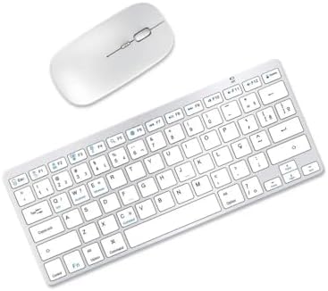 Combo Teclado Mouse Bluetooth Sem Fio ABNT2 Para Notebook Celular...