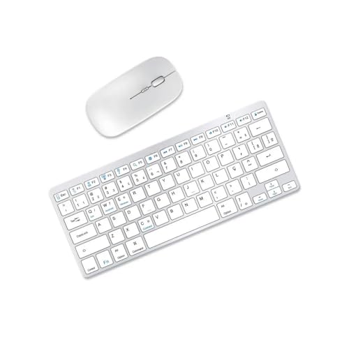 Combo Teclado Mouse Bluetooth Sem Fio ABNT2 Para Notebook Celular...