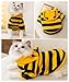 Selena Dog Bee Antennae Costume Hoodies Cute Bee Stripes Cat Kitten Pet Apparel (XX-Large,Yellow&Black)