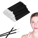200 Pcs Lip Applicators Disposable, Lip Brush for Lipstick Applicator Makeup Brushes Lip Gloss Applicator Wands (Black)