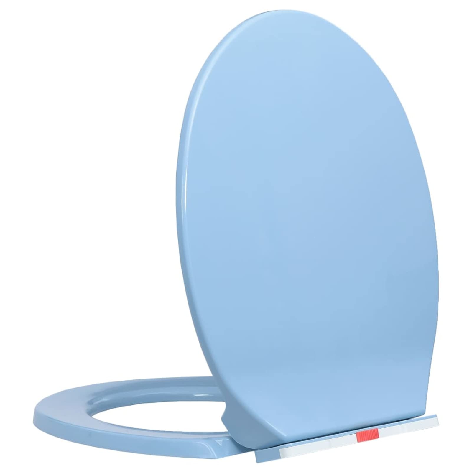Tapa de váter con cierre suave desenganche rápido, JUNZAI Tapa Wc, Tapa De Inodoro, Asiento Wc, Tapadera Wc, Tapa Water, Recambios Inodoro, ovalada azul