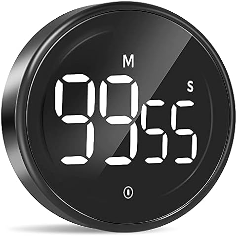 Timers, Digital Kitchen Timer Magnetic Countdown Countup Timer with Large LED Display, LIORQUE Timer for Classroom Cooking Fitness, Easy for Kids and Seniors Cover