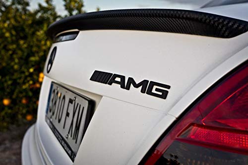 Badge Autocollant 3D Métal Pour Mercedes-Benz AMG - Design Noir Brillant - Remplacement Ou Tuning - Facile à Poser