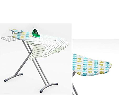 Laundry Ironing Board Shoulder Shape Super Wide Ironing Board Stainless Steel Ironing Table with Storage Rack and Sleeve Board 106 55 90CM