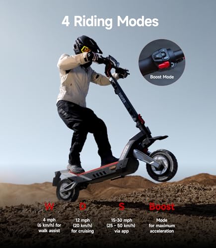 NAVEE XT5 Pro Electric Scooter, 30 mph Speed, 46.6 Miles Range, 2200W Peak Motor, Dual Damping Arm Suspension & Disc Brake, Fast Charging, Adults Teens, 12" Off-Road Tires, Heavy Duty - image 7