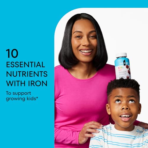 One A Day Kids Multivitamin with Iron Gummy, Vitamin D, Vitamin C, E, Zinc for Immune Support, Gummy Vitamins, Kids Multivitamin Gummies with Iron, Cherry Flavor, 60 Count (Packaging May Vary) - image 7