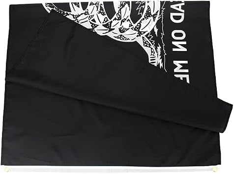 3x5 Fts Black Don't Tread On Me Gadsden Flag - Tea Party Flags - 2 Pack