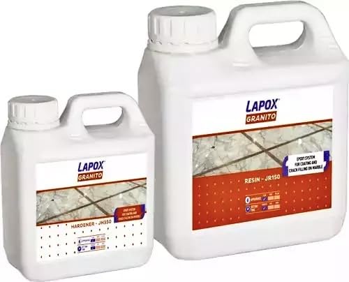 Lapox Granito JR 150 I JH 350 two-component, solvent-free, modified epoxy system ideal for coating and crack filling in natural marble, granite, Italian marble and stone casting (5kg) (B0CD2LRNR4) Amazon Price History, Amazon Price Tracker