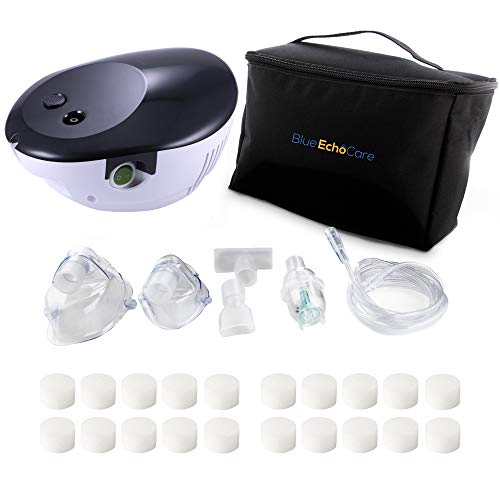 BeC Compact Travel Cool Mist Generating Compressor Kit, Includes 20 Filters, Travel Bag