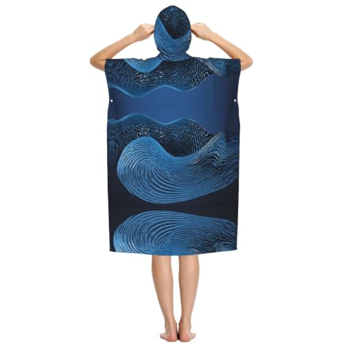 Peignoir à langer pour changer de vêtements facilement avec poncho plage microfibre
