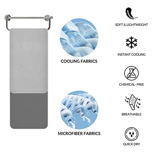 U-Pick 8 Packs Cooling Towel (40"X 12"),Ice Towel,Microfiber Towel,Soft Breathable Chilly Towel For Yoga,Sport,Gym,Workout,Camping,Fitness,Running,Workout & More Activities #TOP2