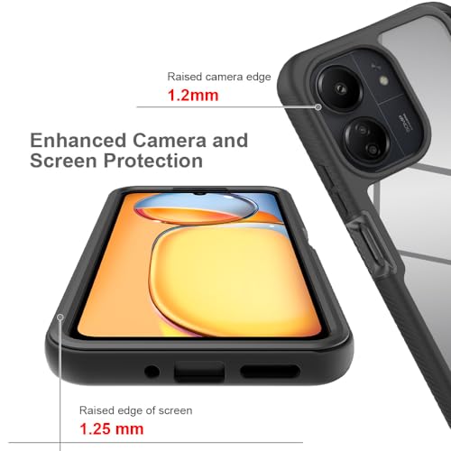 WOKEZ 360° Stöttåligt Fodral för Xiaomi Redmi 13C/Poco M6 - Lila