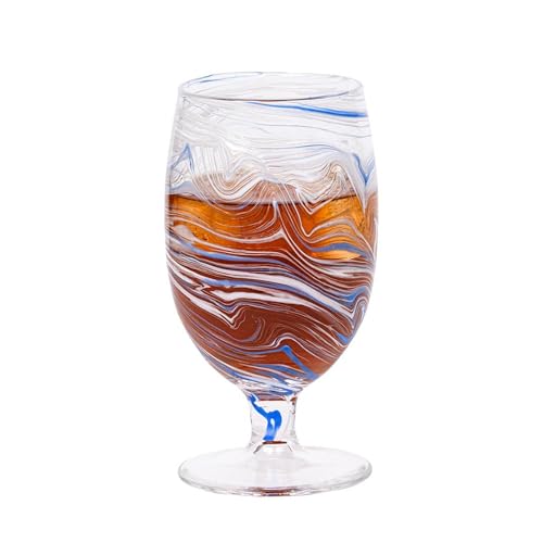 Juliska Puro Marbled Glasses (Blue, Goblet) - Image 3