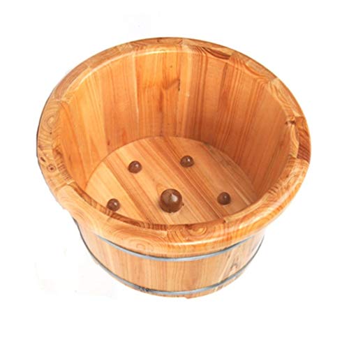 Baño de pies de madera con masaje y spa miniatura 2