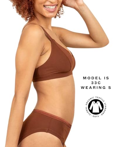 Image of Subset Triangle Soft Bra - Organic Cotton, Wireless, Breathable, Supportive, Regular & Extra Cup Room, Elevated Essentials