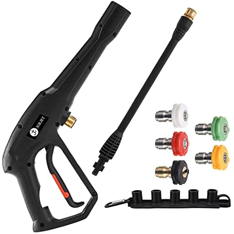 JOEJET High Pressure Washer Replacement Gun with Jet Wand and 5 Spray Nozzle Tips, Compatible with Some Karcher, Ryobi, Powerstroke Electric Power Washer Cover