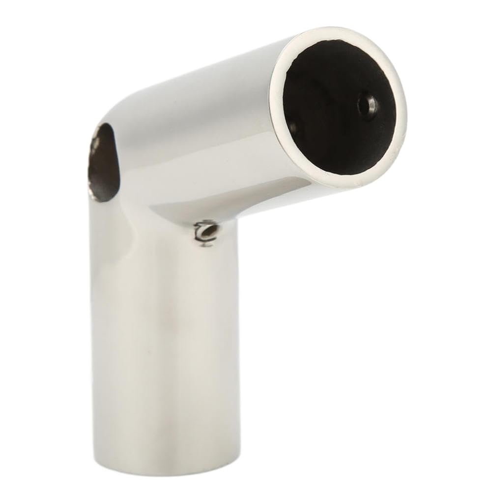 22mm 2 Way Boat Hand Rail Fitting 110 Degree Elbow 316 Stainless Steel Rustproof Compatible with Yachts Ships