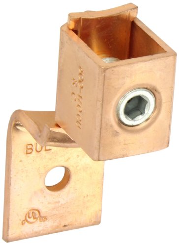 Copper Mechanical Connector, Single and Double Solderless Lug, 500-4/0 Wire Range, 3/8