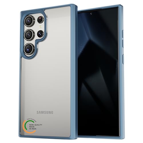 Image of Case for Samsung Galaxy S23 Ultra, [Anti-Yellowing Technology] [Military Grade Drop Protection] Shockproof Slim Hybrid Phone Case for Samsung Galaxy S24 Ultra 5G - Indigo Blue