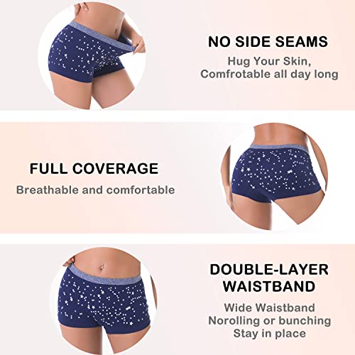 Image of DEEP TOUCH Women Boyshort Underwear Seamless Boxer Panties No Show BoyShorts Panty Breathable Stretch Boxer Briefs for Ladies