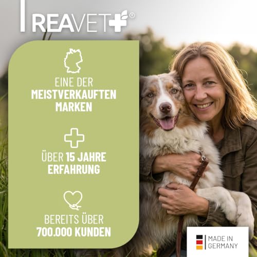 TESTURTEIL SEHR GUT 2026 ReaVET Grasmilben-Spray für Hunde 500ml – Sofortschutz gegen Grasmilben + Hautpflege mit Mandelöl I 2-in-1 Milbenspray – Milben-Abwehr & Pflege für gereizte juckende Haut