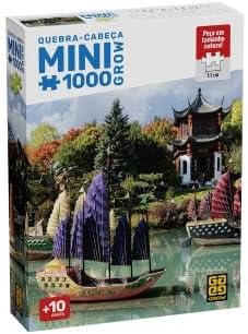 Mini Quebra-cabeça 1000 peças Jardim Chinês de Quebec